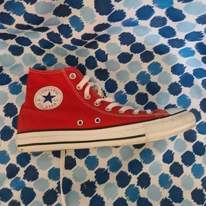 Red Converse Allstar Size Mens 8.5/Women's 10.5.
